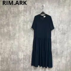 【RIM.ARK】　シフォンロングワンピース　ティアードワンピース　36のサムネイル