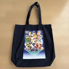 新日本プロレス　トートバッグ　ベースボール風イラスト