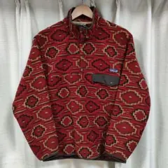 パタゴニア シンチラスナップTプルオーバー S ネイティブ レッド 25450