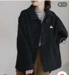 GEVACO チャコールグレー ウール モッサ ショートコート　お値下げ