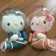 2000年限定】ハローキティ＆ディアダニエル 宇宙服ぬいぐるみペア