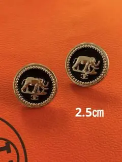 シャネル　ビンテージボタンピアス
