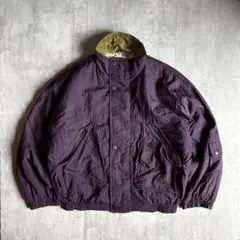 【80s vintage】ジップブルゾン　ボンバージャケット　ハイネック　短丈