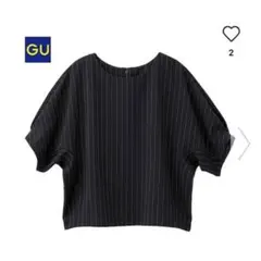 ストライプボクシープルオーバー GU 新品未使用　タグ付き