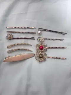 ゴールド ヘアピンセット 10個