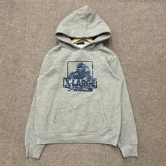 【R283】 X-LARGE プルオーバー パーカー サイズM グレー