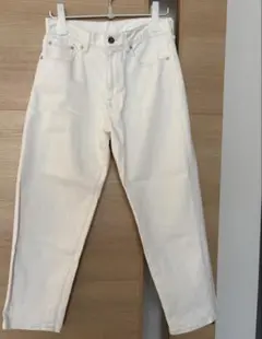 無印良品　ワイドデニムパンツ　ホワイトのサムネイル