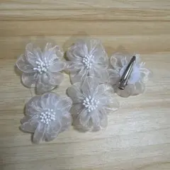 花モチーフ ヘアピン 5個セット