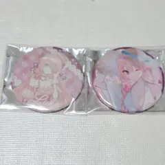 ミクCULTURE39　メタリック缶バッジ　巡音ルカ　2個まとめ売り