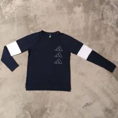 ❨美品❩　adidas アディダス キッズ ロンT ネイビー 150cm