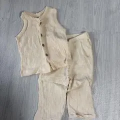 コットンガーゼ　セットアップ　80cm