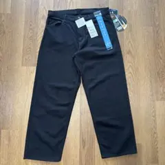 ドンキホーテ 色褪せ知らずの黒ワイドパンツ L