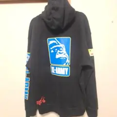 X-LARGE ブラックパーカー XL ARMY 最終価格