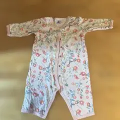 PETIT BATEAU 花柄ロンパース 6m