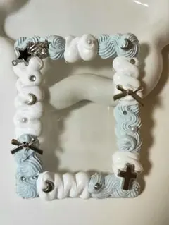 No. 6カードケース (カラー:白×青)