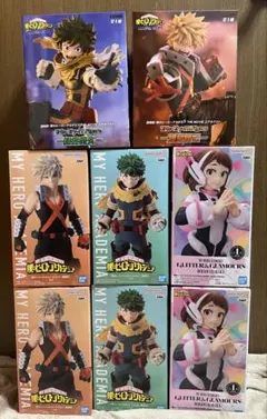 僕のヒーローアカデミア緑谷出久 爆豪勝己 お茶子フィギュアまとめ売り8体