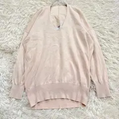 2184 良品✨スローブイエナ Vネック長袖ニット カットソー 綺麗め オフィス