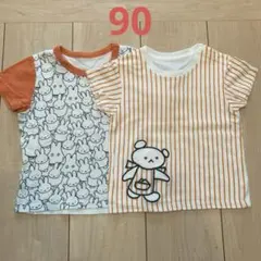 ユニクロ こぐまちゃん ミッフィー 半袖Tシャツ セット 90のサムネイル