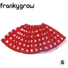 美品【frankygrow】チェック柄スカート スクエア柄 Sサイズ