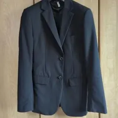 ★美品　アーバンリサーチ　春夏テーラードジャケット背抜き　黒　ウールポリ混紡　M