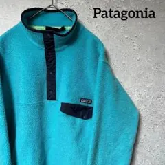 90's Patagonia パタゴニア フリース プルオーバー ボタン XS