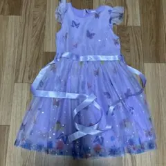 SHEIN キッズドレス 6Y パープル 蝶柄のサムネイル