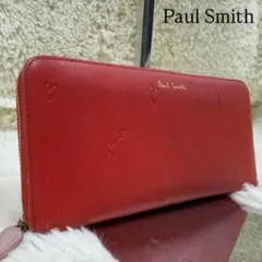 ふ*み様 ✨人気✨ポールスミス スミシーハート 長財布 ラウンドファスナー　レザ