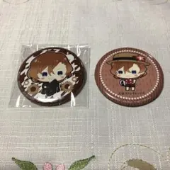 文豪ストレイドッグス　缶バッジ　2個　中原中也　ぷに1.5
