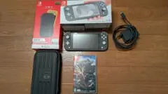 【美品】Nintendo Switch Lite グレー モンハンライズ付き