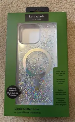 kate spade グリッター iPhone 16ProMaxケース