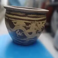 特大 ピータン 甕 壺 陶器 龍絵柄 めだか鉢・火鉢・傘立て - メルカリ