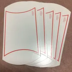 コーチ COACH 箱のみ ギフトボックス 小物用 白 赤ライン 5枚セット