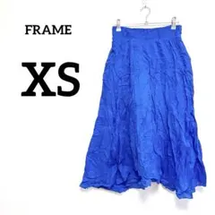 特別価格✨FRAME ブルー　フレアスカート【XS】春夏　美シルエットのサムネイル