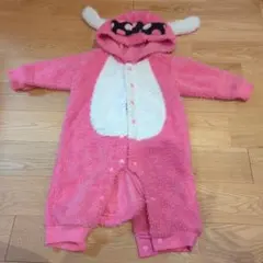 動物デザイン フリースロンパース 70