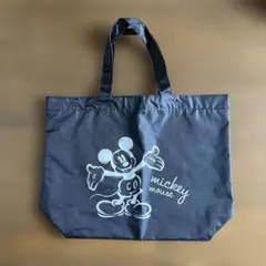 ミッキー　ナイロントートバッグ　黒のサムネイル