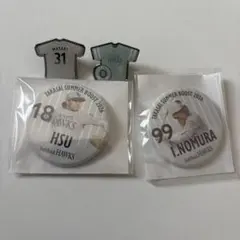 福岡ソフトバンクホークス 缶バッジ ピンバッジ セット