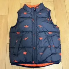 baby GAP 恐竜柄リバーシブルダウンベスト 5歳用