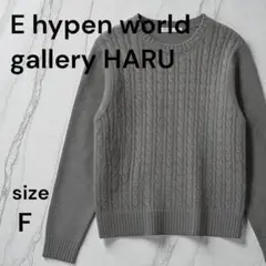 訳あり【E hyphenworldgallery HARU】セーター F グレー