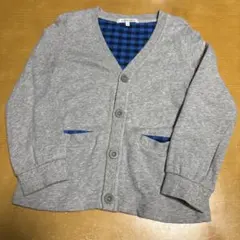 グローバルワーク キッズ 子供 カーディガン グレー サイズL
