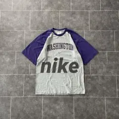 90-00's Y2K Nike ナイキ S/S カレッジロゴ ラグランTシャツ