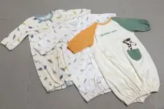 西松屋・ベビーザらス ベビーロンパースカバーオール 4点セット