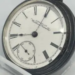 稼働品 American Waltham Watch Co. 懐中時計 手巻きのサムネイル