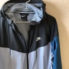 Nike ナイロンジャケット M グレー/ブラック/ブルー