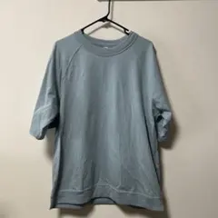 UNIQLO ラグランスリーブTシャツ（5分袖） ライトブルー