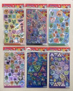 ポケットモンスター　キラッとシール　全6種セット　ポケモン　ホログラム　ラメ