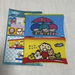 サンリオキャラクターズ フラットポーチ 2点セット　②