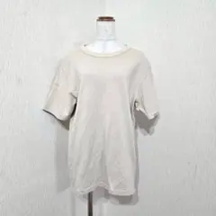 UNIQLO U メンズM ベージュ 半袖Tシャツ クルーネック シンプル 無地