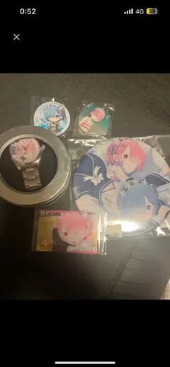 最終値下げ リゼロ 時計 ウエハースカード  デカンバッチ アクリルスタンド