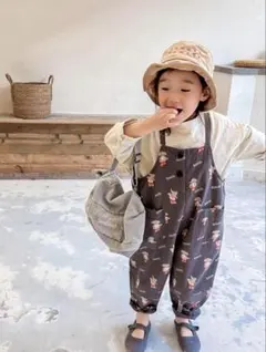 aimoha KIDS 動物柄オーバーオール