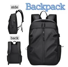 リュック ビジネス 黒 バックパック 多機能 軽量 ビUSB 通勤 黒 防災